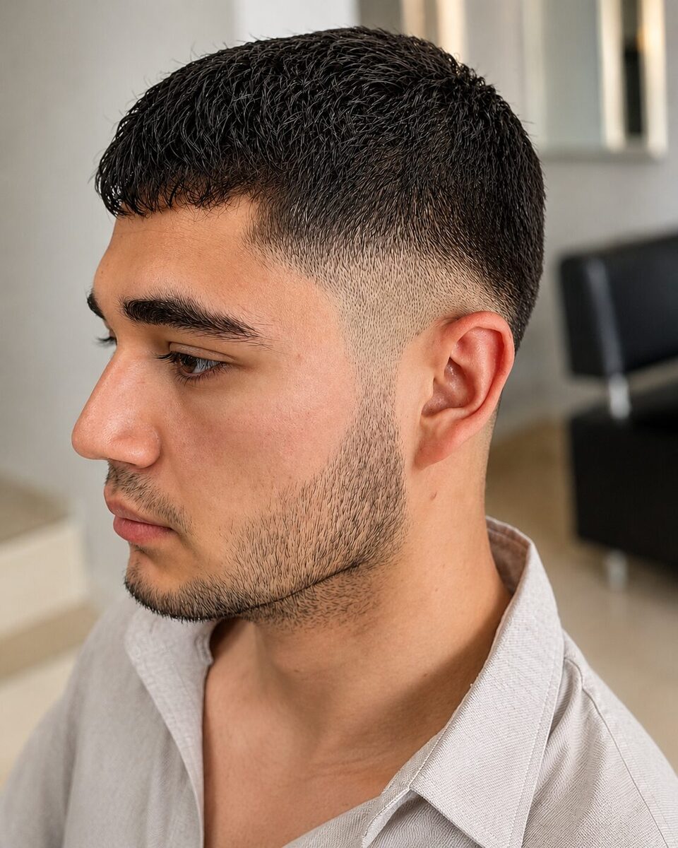 Berber Yahya creative fade saç kesimi, görünüm 5